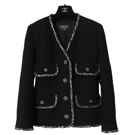 chanel jacket black